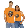 Skull T-Shirt: Skull and Sunflowers