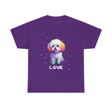 Dog T-Shirt: Bichon Frise Love