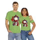 Skull T-Shirt: Skull with Roses