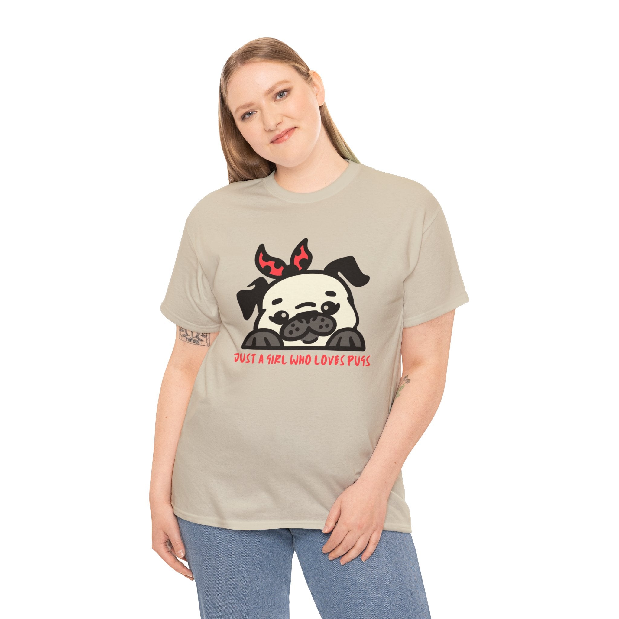 Pug T-Shirt: Just A Girl Who Loves Pugs #3