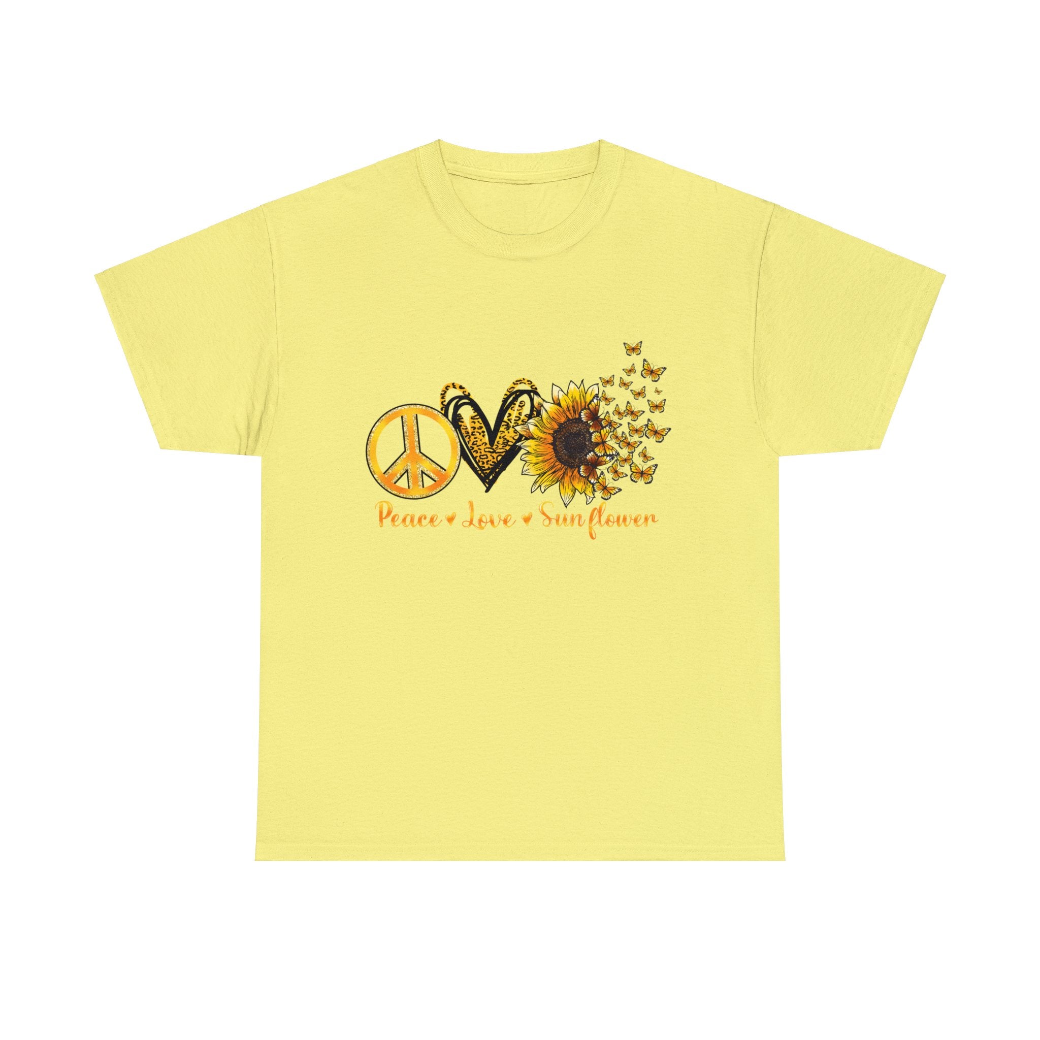 Summer T-Shirt: Peace Love Sunflower