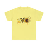 Summer T-Shirt: Peace Love Sunflower