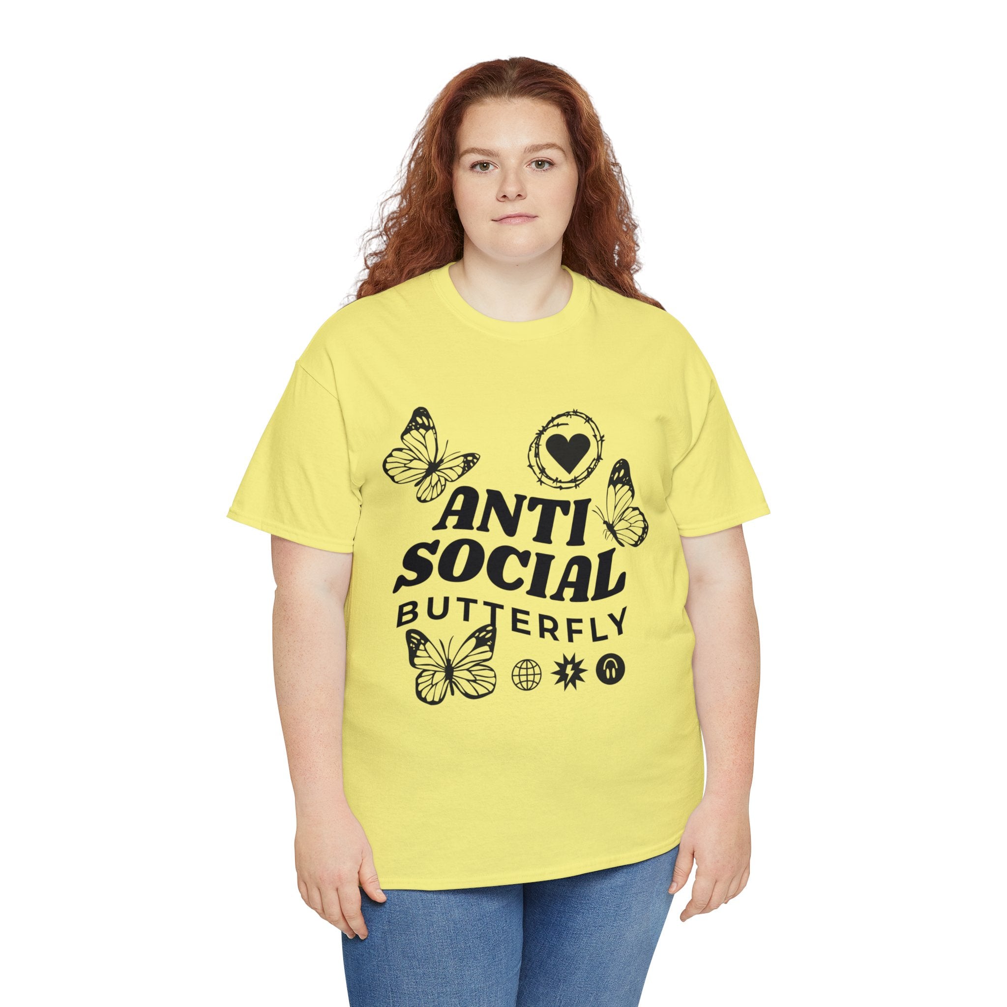 Funny T-Shirt: Anti-Social Butterfly