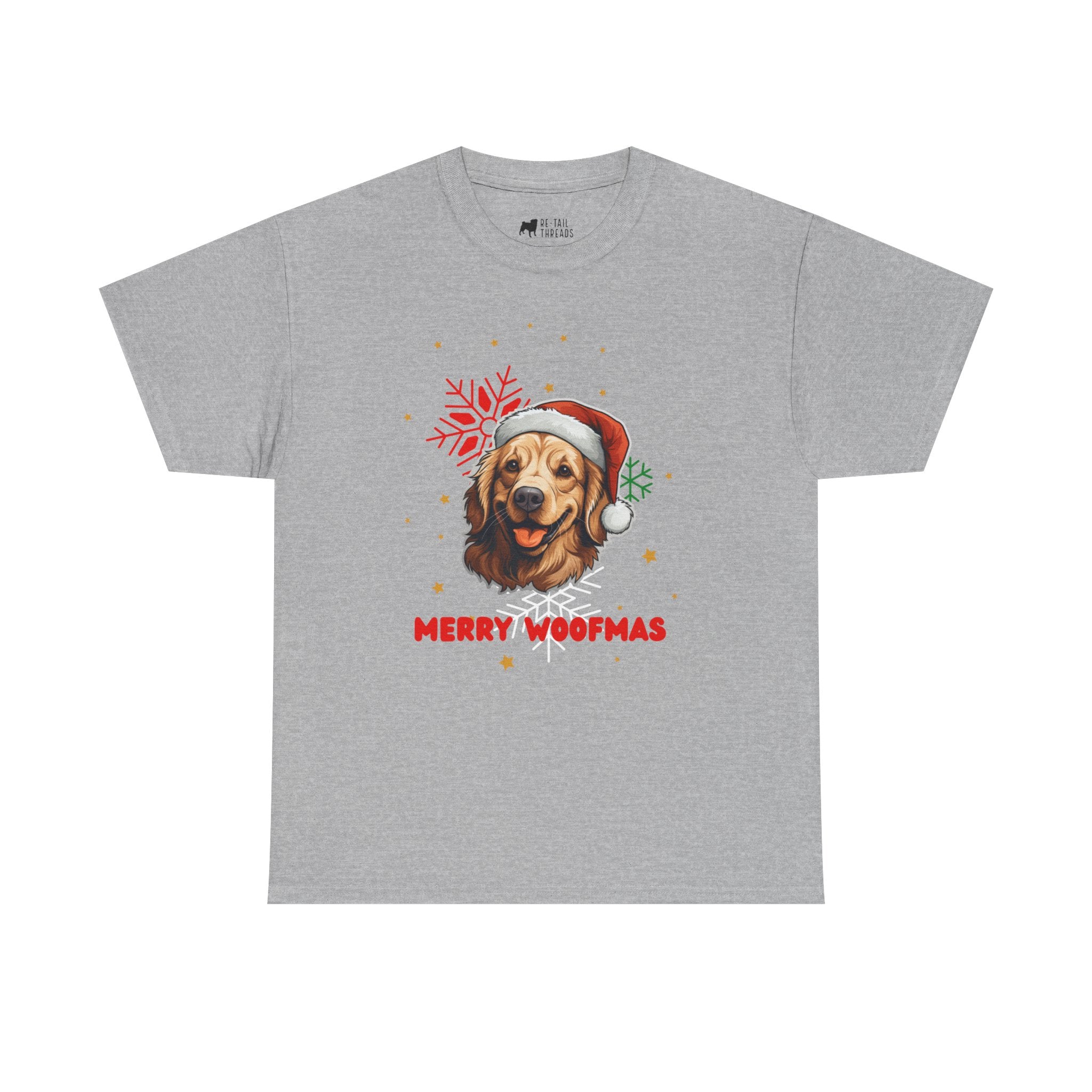 Christmas T-Shirt: Santa Hat Golden Retriever