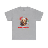 Christmas T-Shirt: Santa Hat Golden Retriever