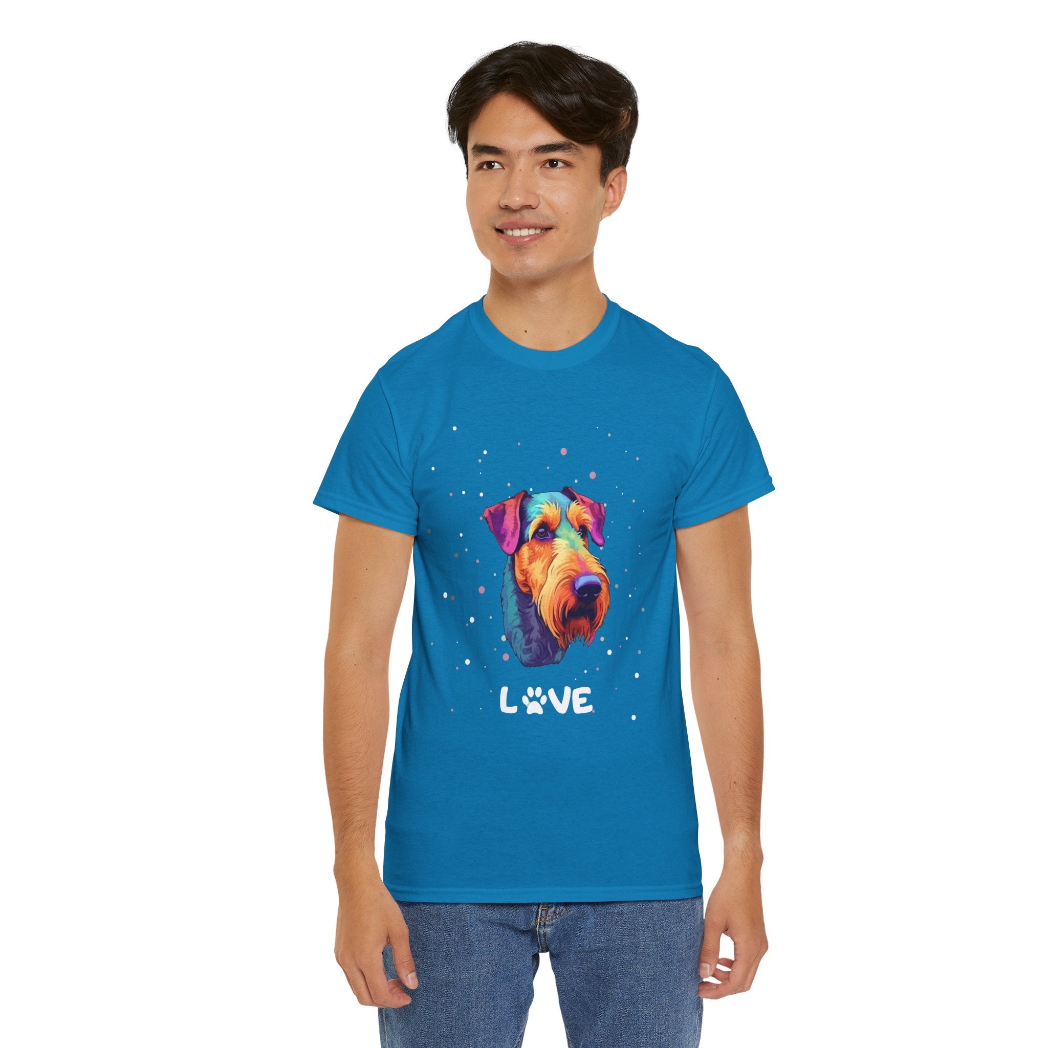 Dog T-Shirt: Airedale Terrier Love