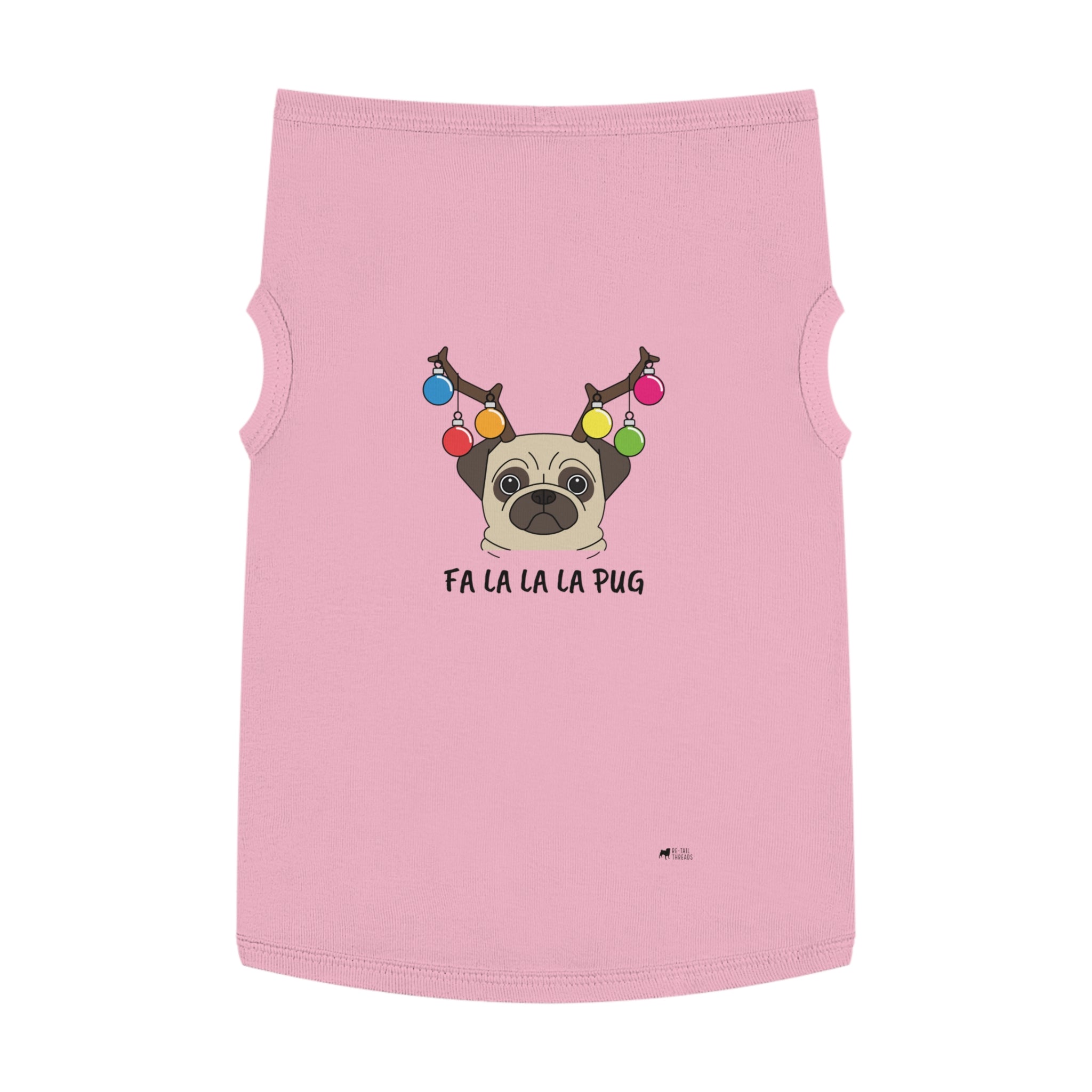 Christmas Pet Shirt: Fa La La La La Pug
