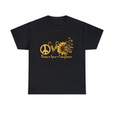 Summer T-Shirt: Peace Love Sunflower