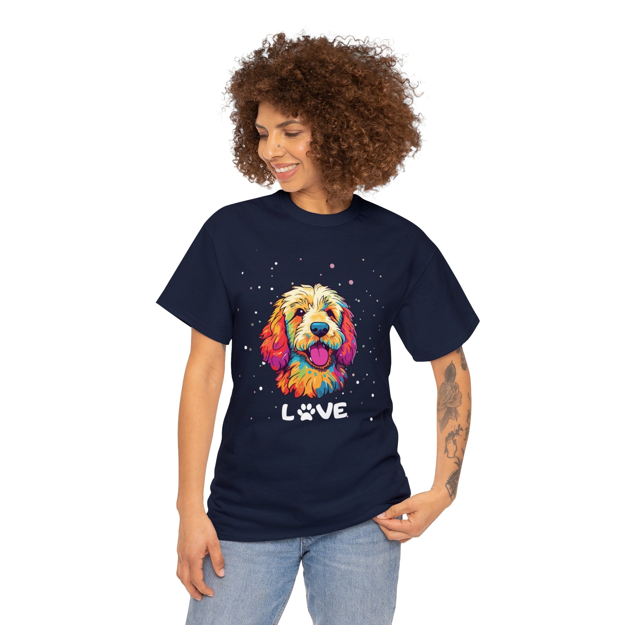 Dog T-Shirt: Goldendoodle Love