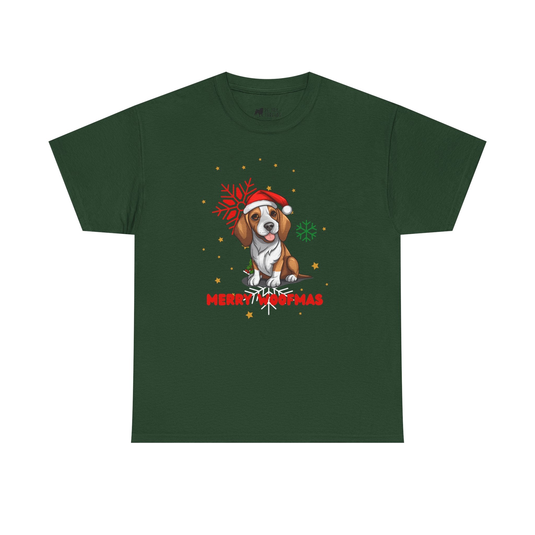 Christmas T-Shirt: Santa Hat Beagle
