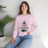 Merry Christmas Crewneck Sweatshirt — Festive Tree Holiday Pullover