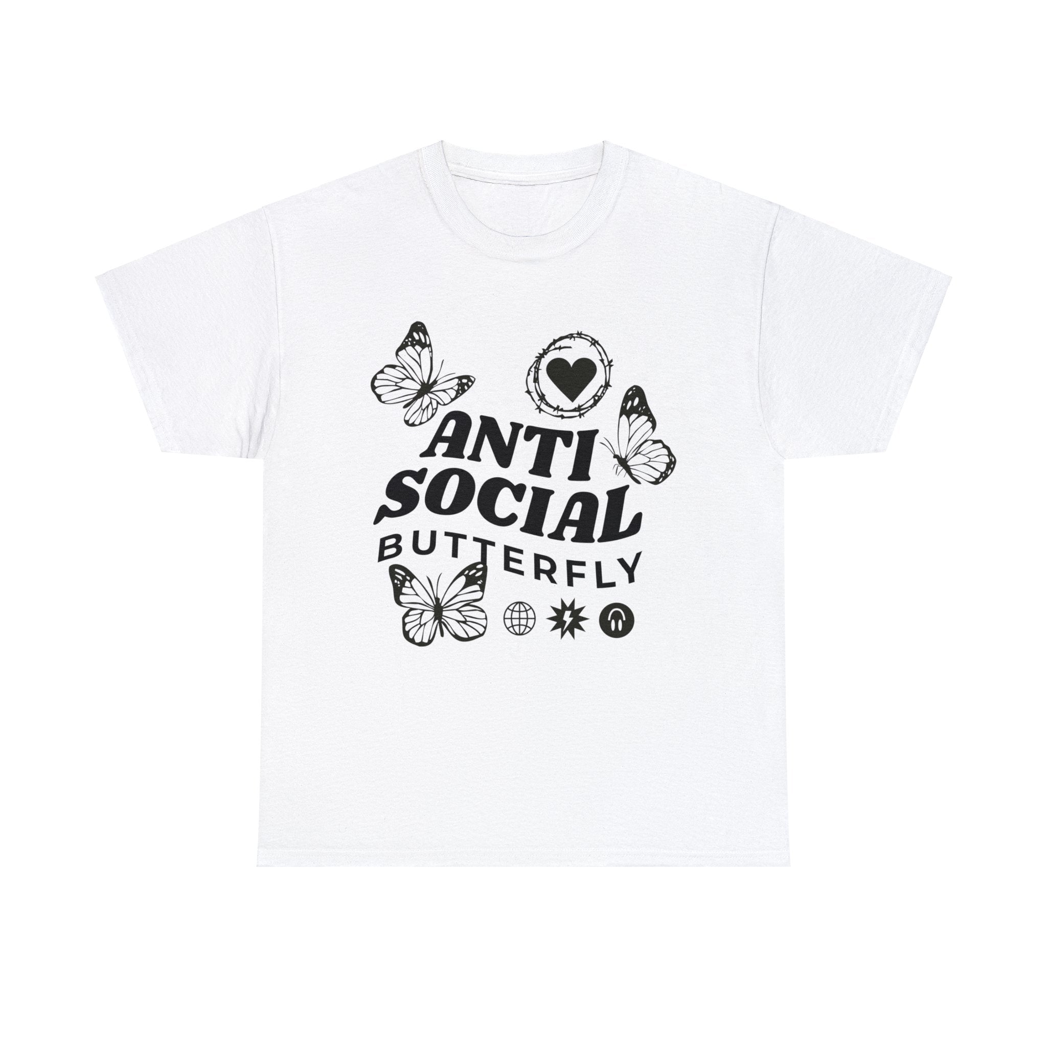 Funny T-Shirt: Anti-Social Butterfly