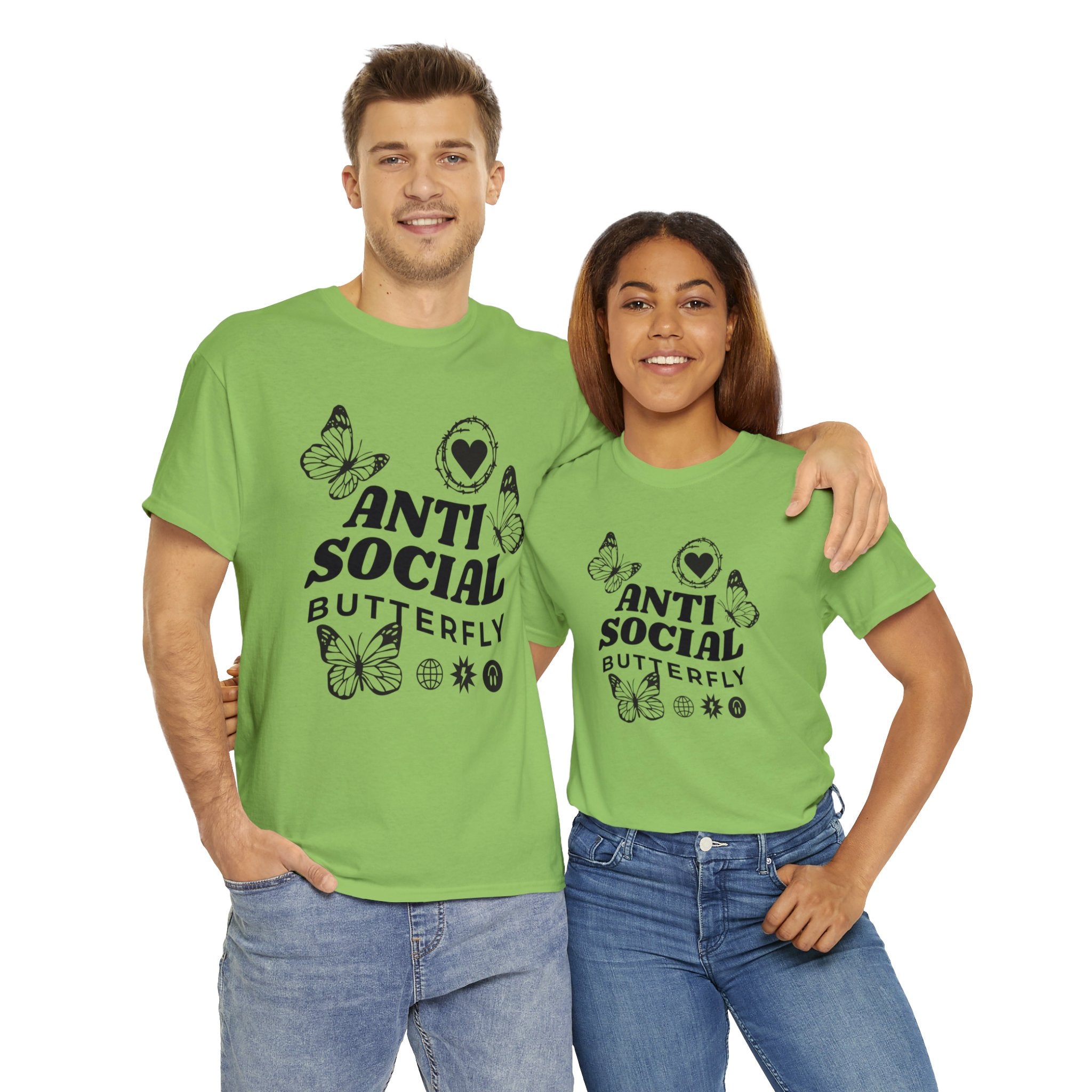 Funny T-Shirt: Anti-Social Butterfly