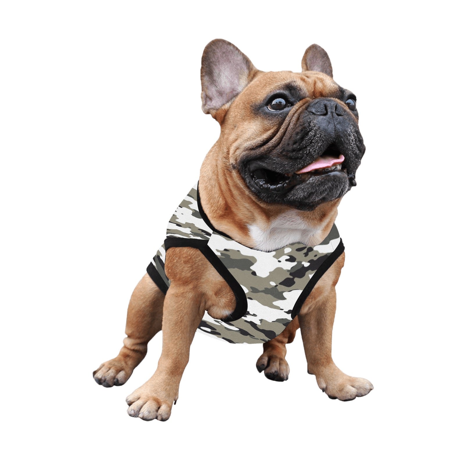 Black and White Camo Pet Tank Top