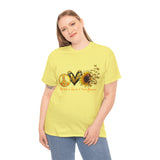Summer T-Shirt: Peace Love Sunflower