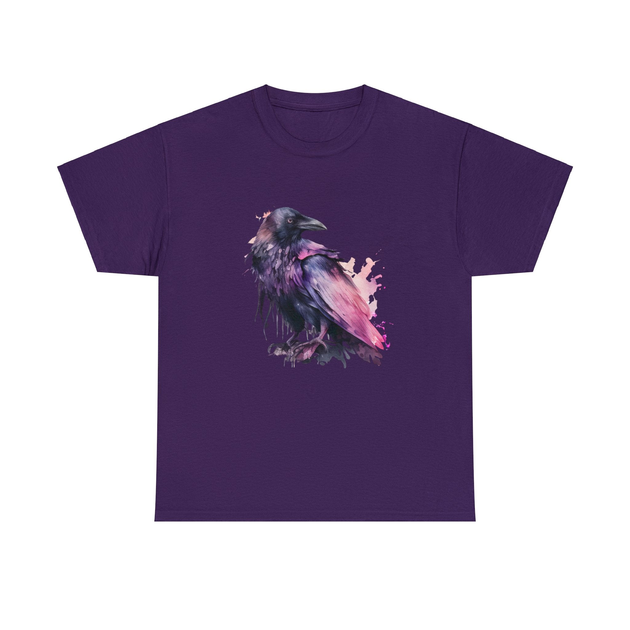 Bird T-Shirt: Watercolor Crow