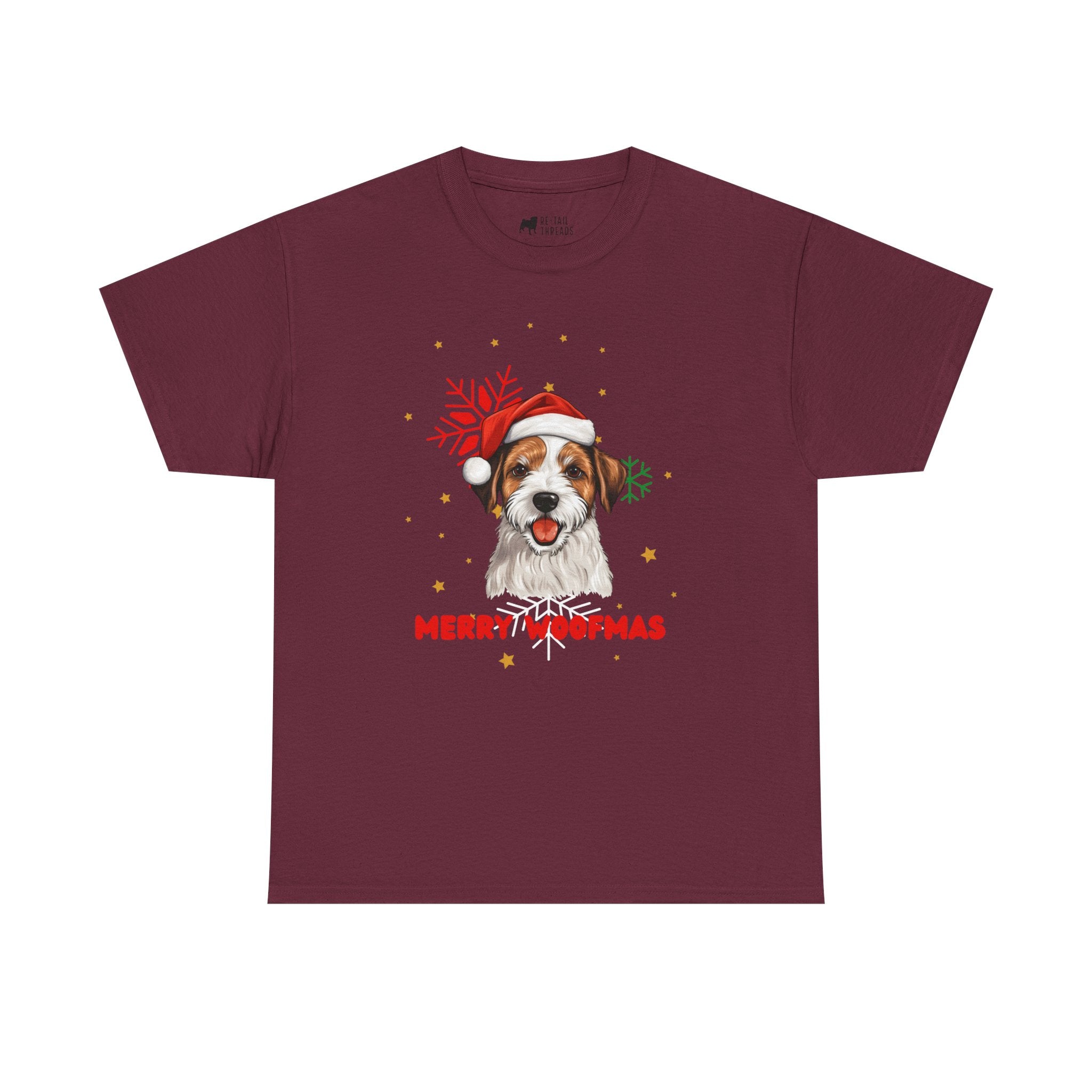 Christmas T-Shirt: Santa Hat Jack Russell Terrier