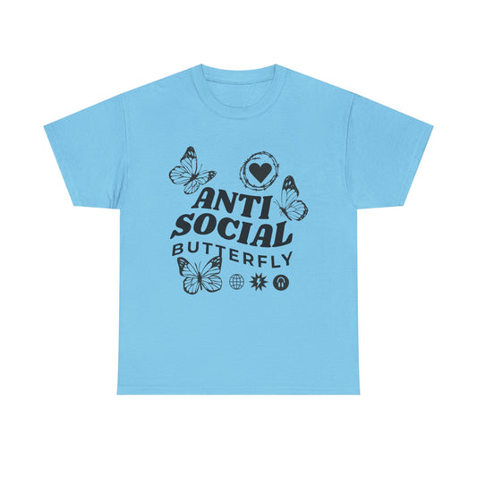 Funny T-Shirt: Anti-Social Butterfly
