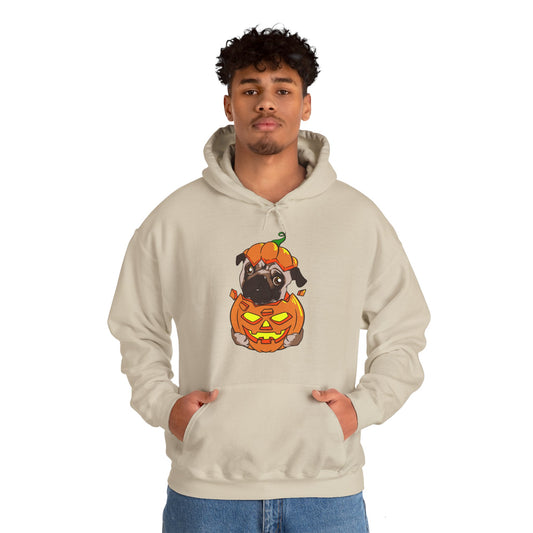 Halloween Hoodie: Pug Pumpkin