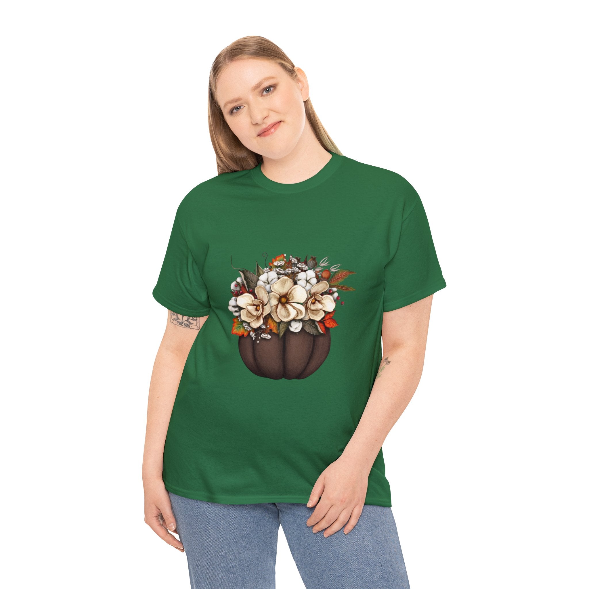 Halloween T-Shirt: Fall Flowers