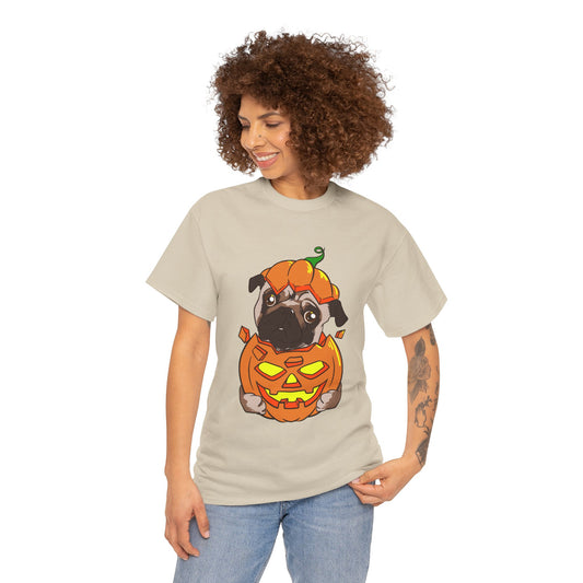 Halloween T-Shirt: Pug in a Pumpkin