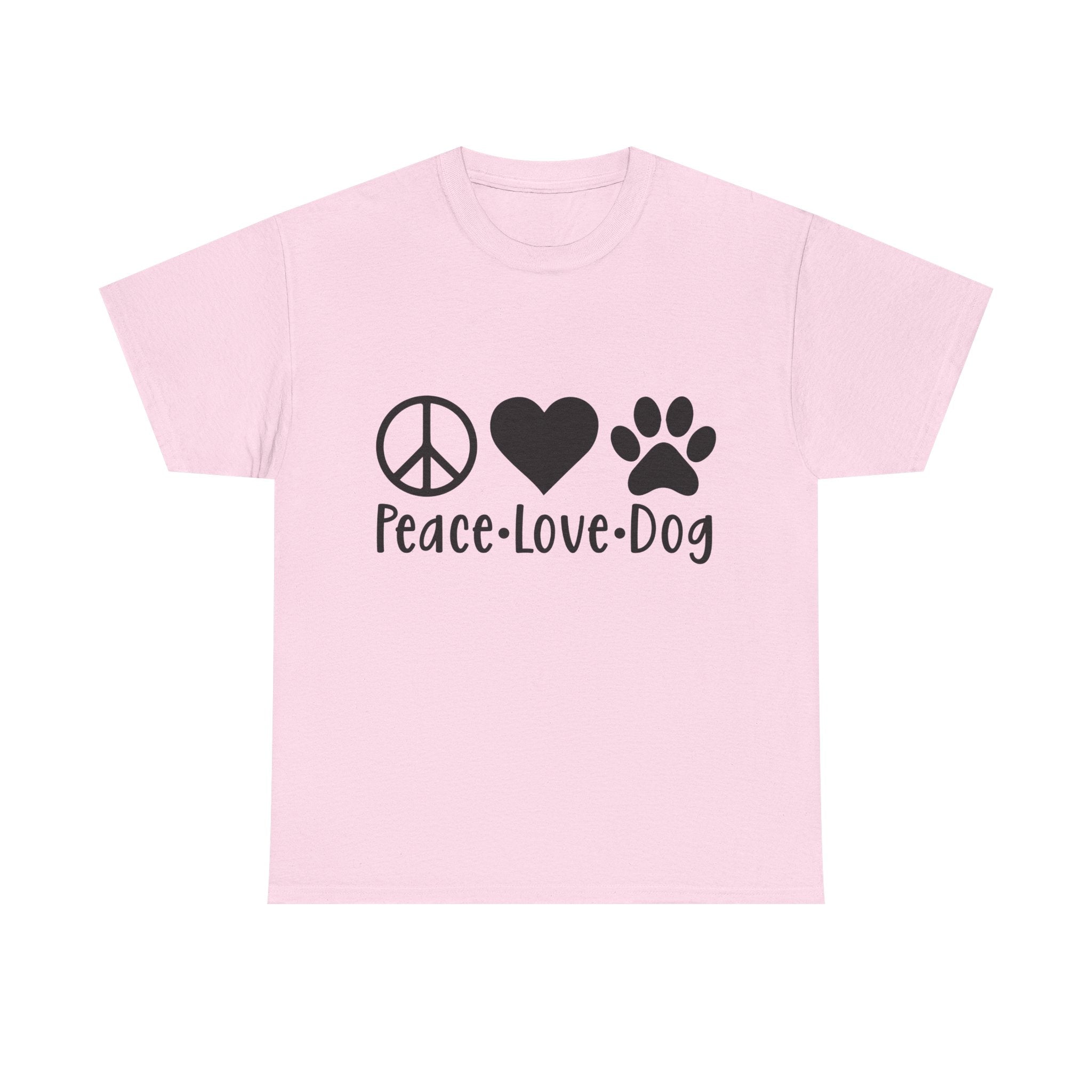 Dog T-Shirt: Peace Love Dog
