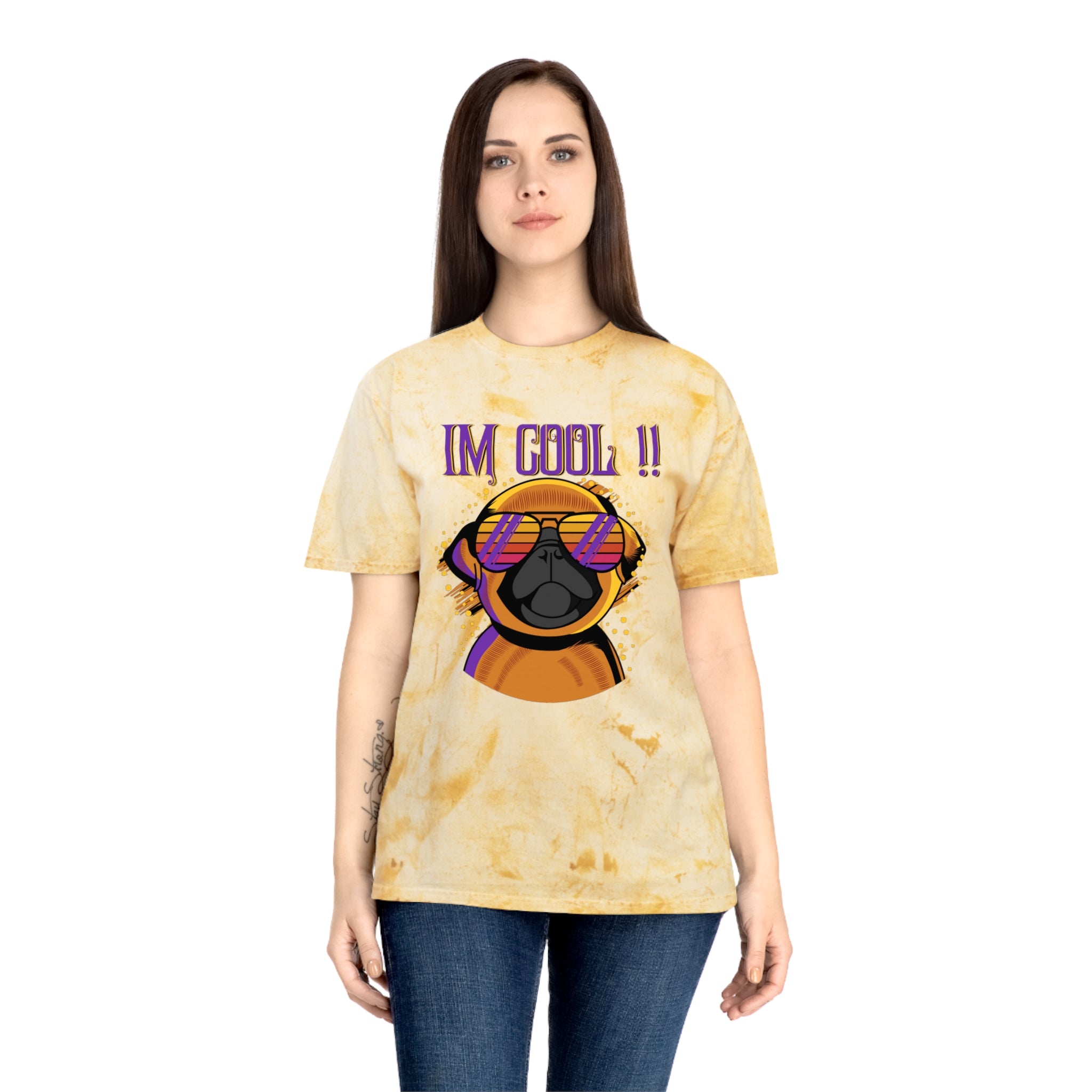 Pug T-Shirt: I'm Cool Color Blast