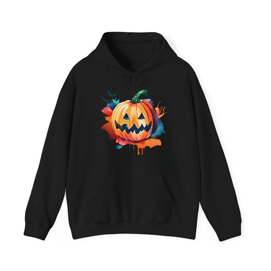 Halloween Hoodie: Watercolor Pumpkin