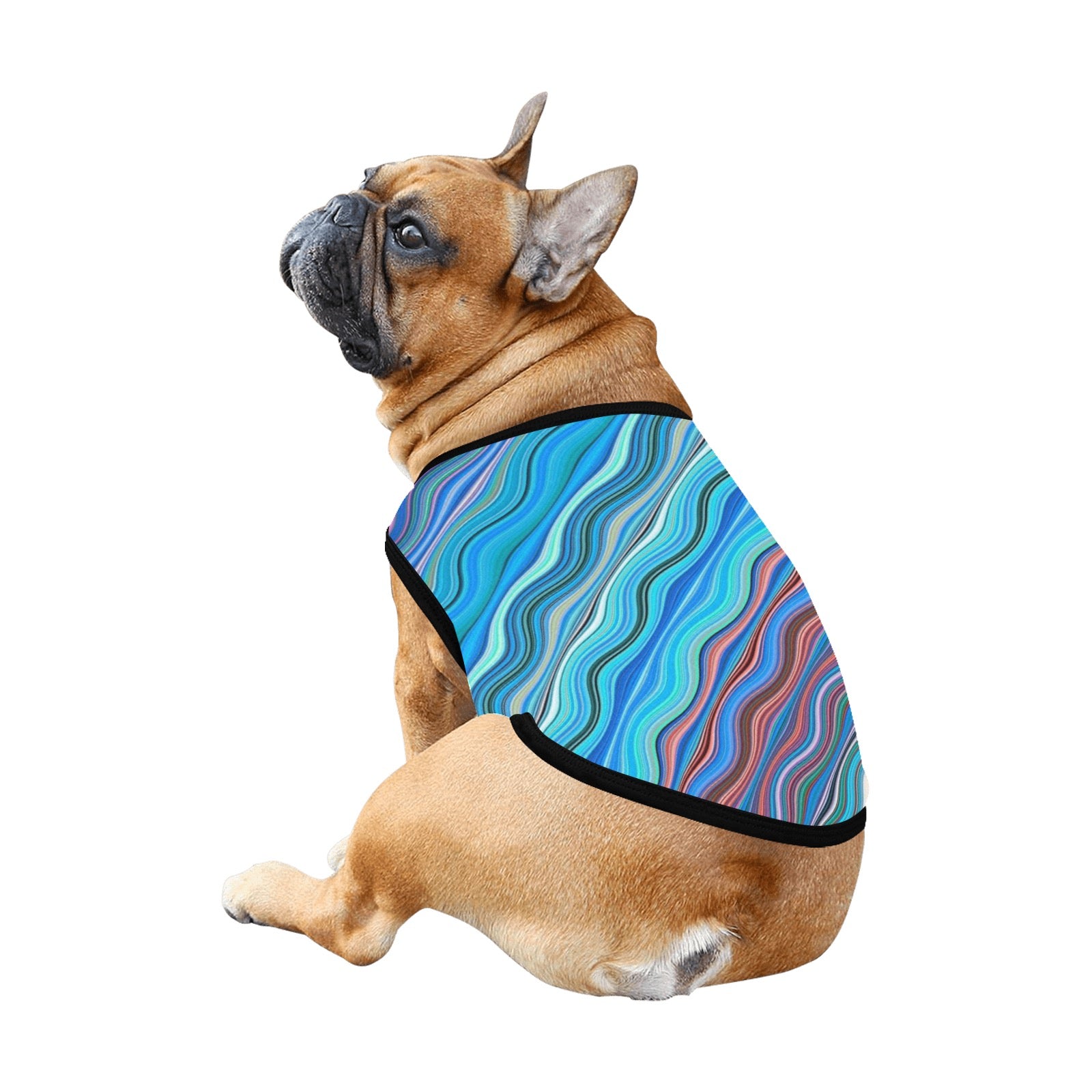 Wavy Blue Pet Tank Top