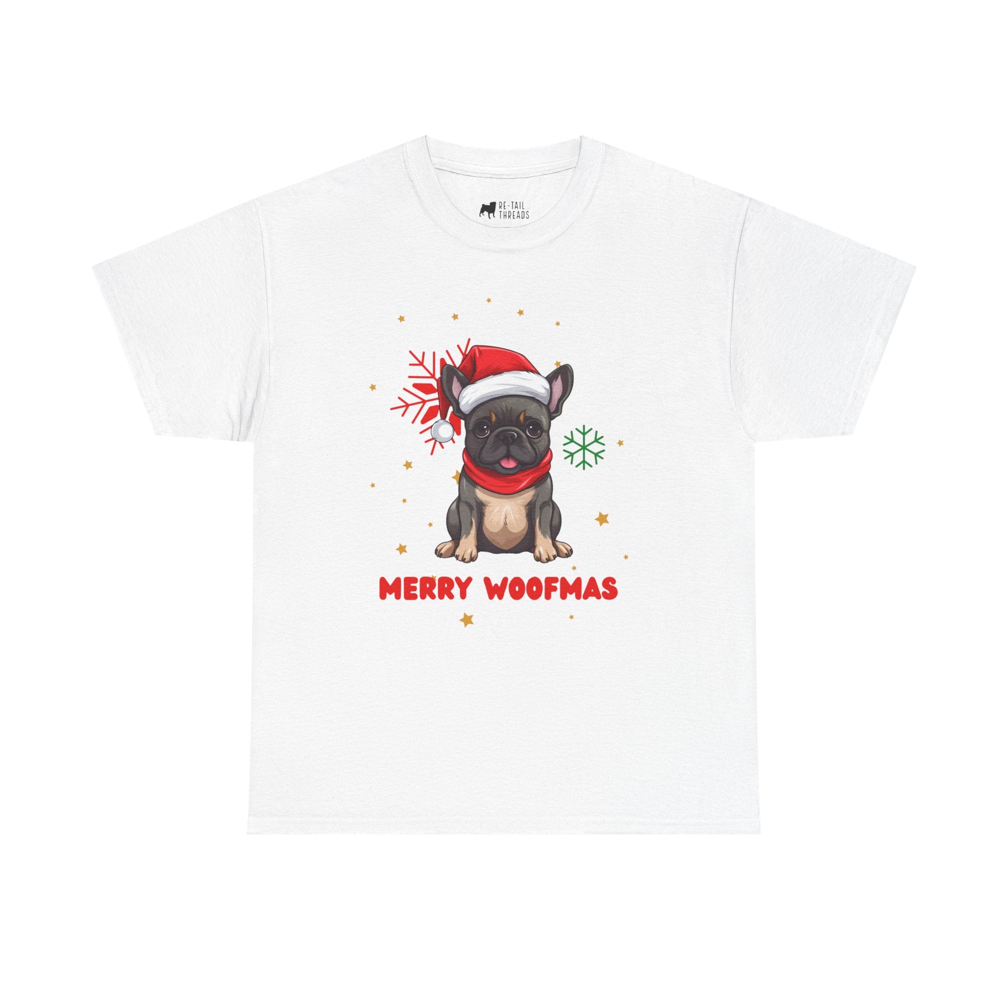 Christmas T-Shirt: Santa Hat French Bulldog