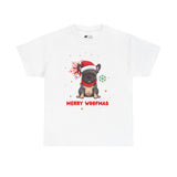 Christmas T-Shirt: Santa Hat French Bulldog