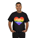 PRIDE T-Shirt: Love is Love Rainbow Heart