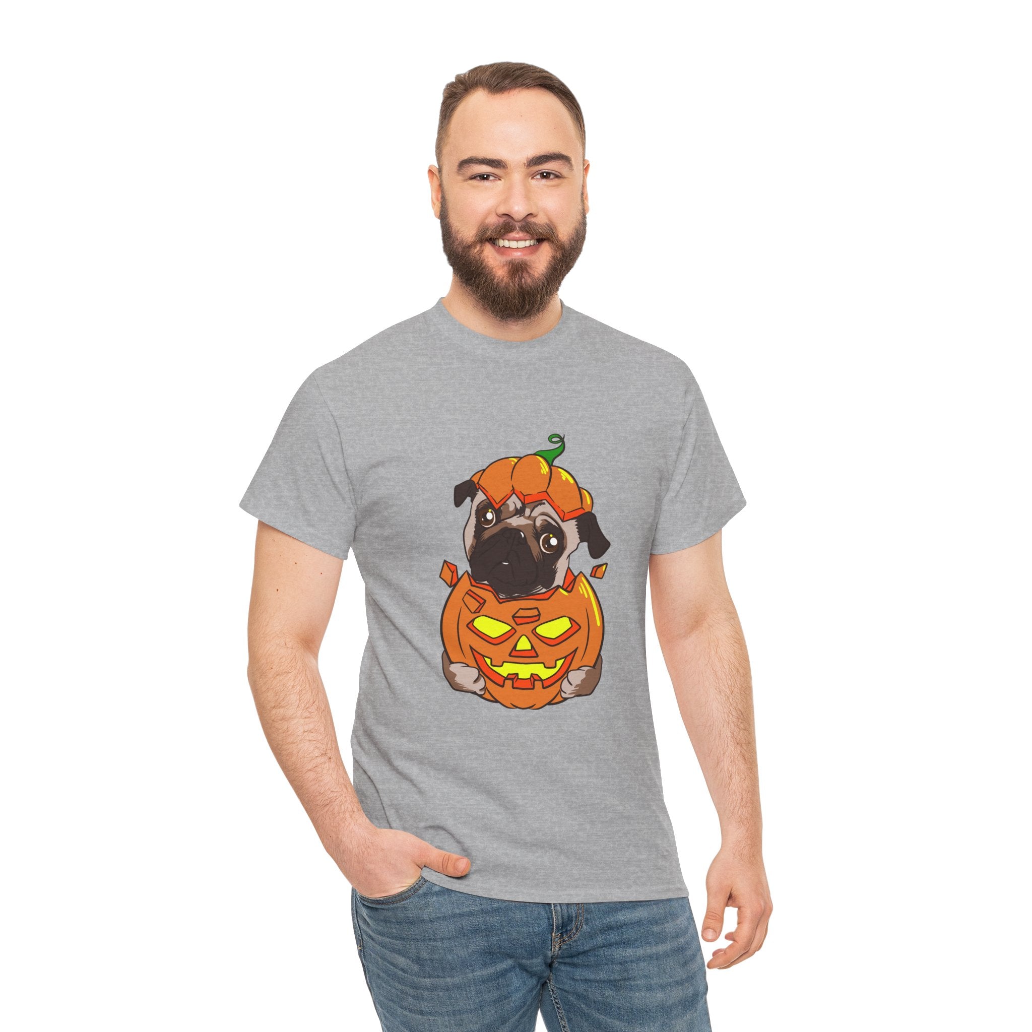 Halloween T-Shirt: Pug in a Pumpkin