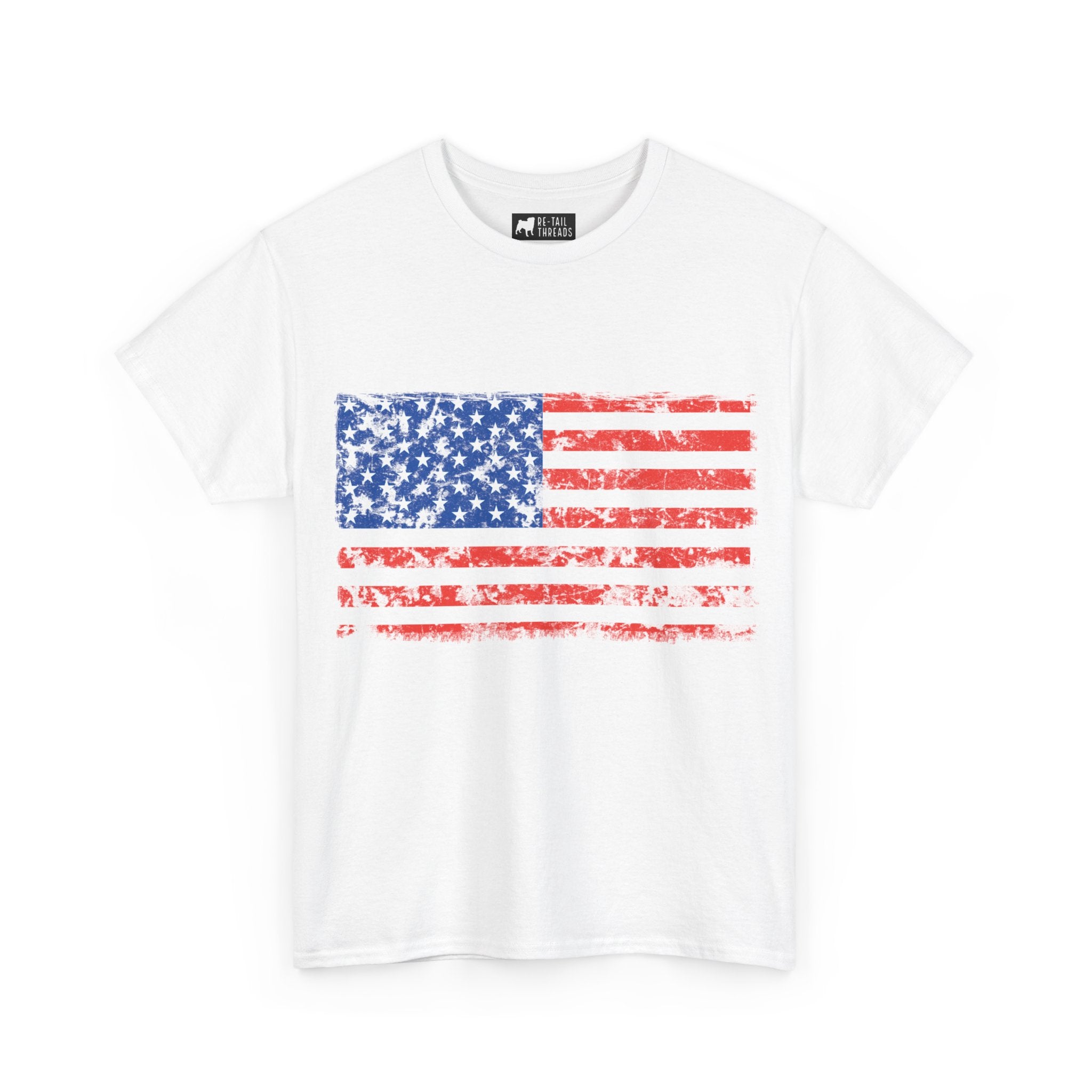 4th of July T-Shirt: Distressed American Flag