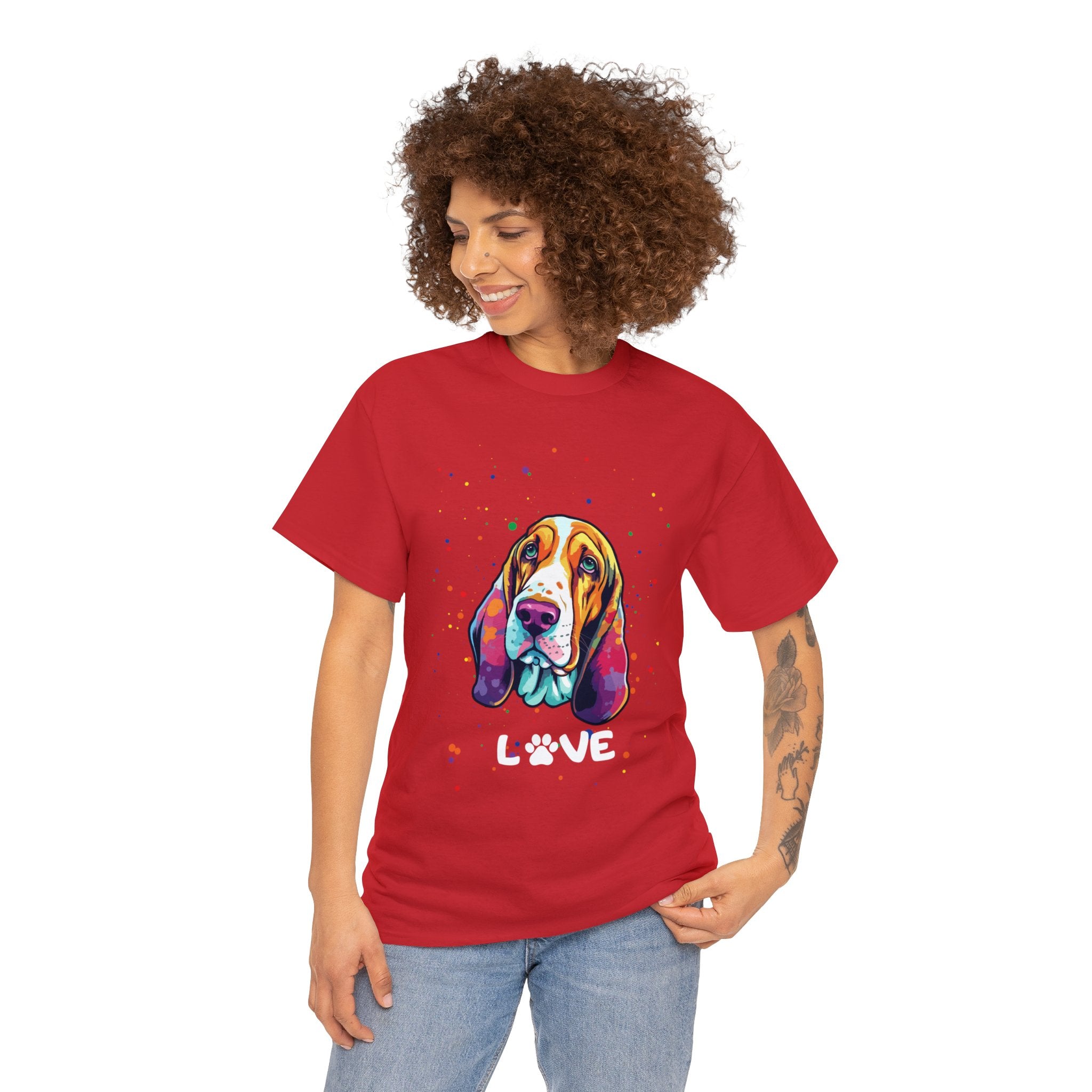 Dog T-Shirt: Bassett Hound Love