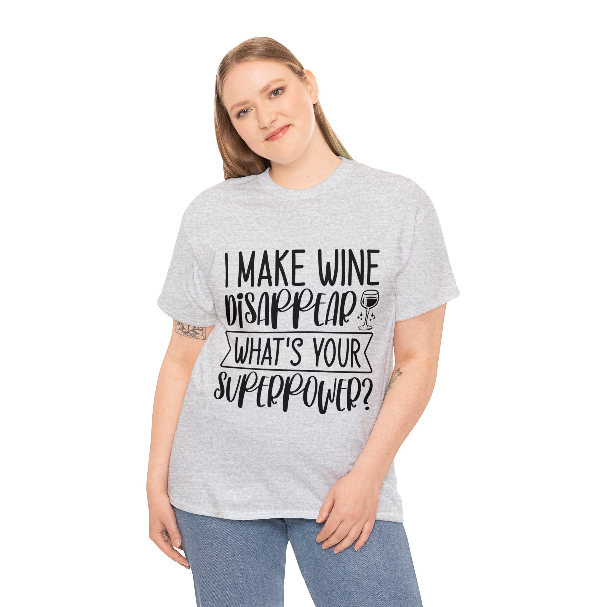 Funny T-Shirt: Wine / Super Power