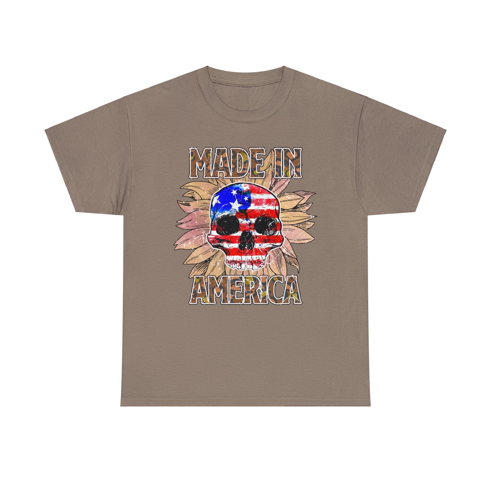 4th of July T-Shirt: Made in America Skull