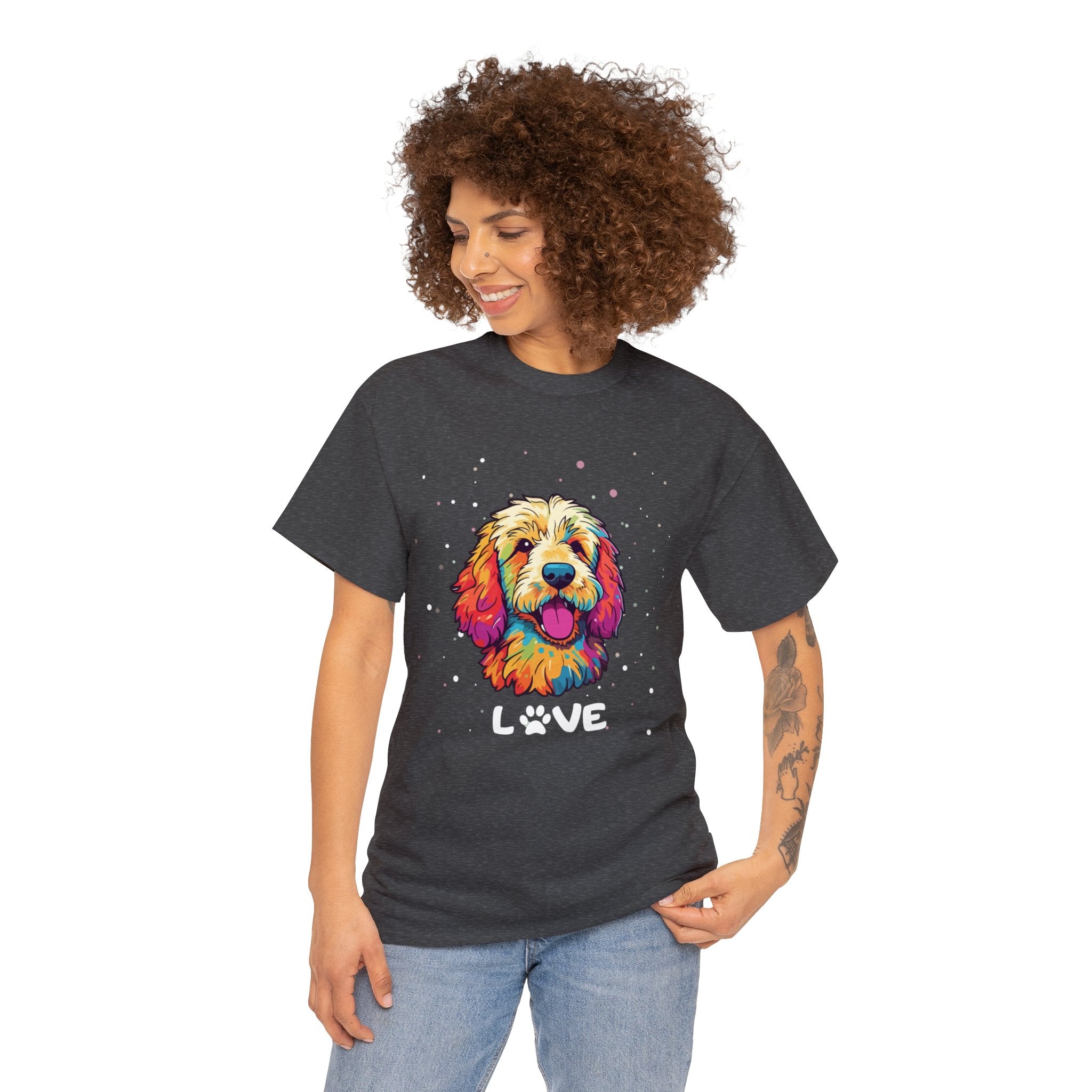 Dog T-Shirt: Goldendoodle Love