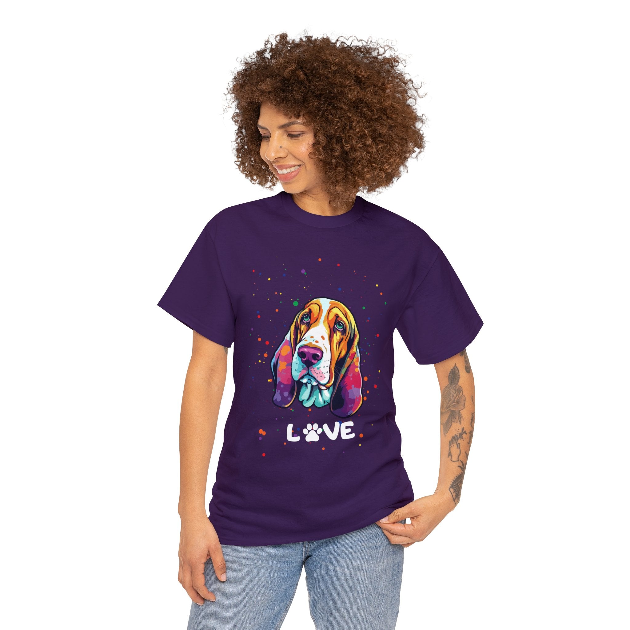 Dog T-Shirt: Bassett Hound Love