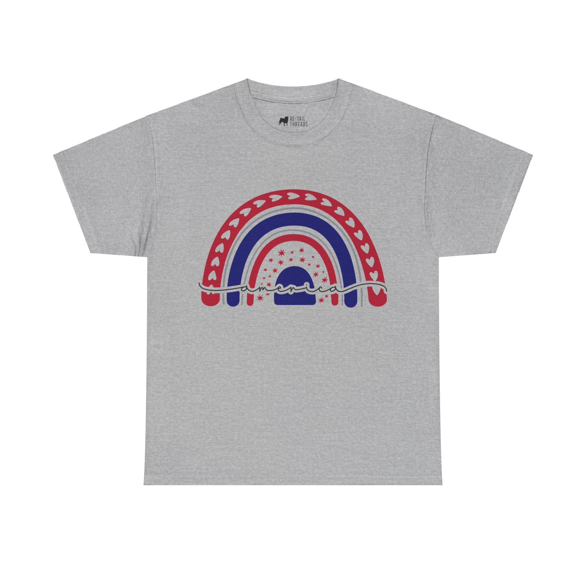 4th of July T-Shirt: America Rainbow