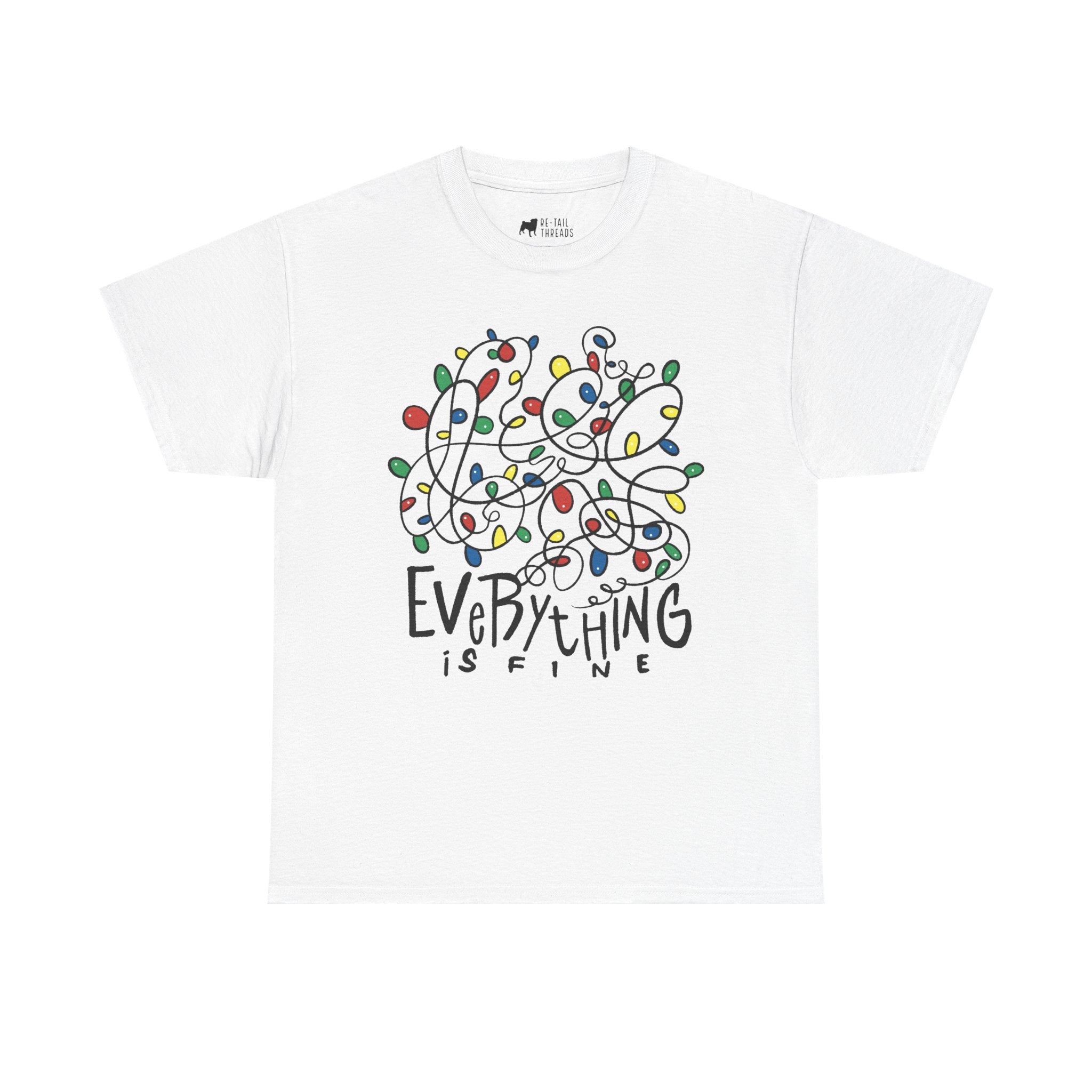 Christmas T-Shirt: Everything is Fine with Christmas Lights