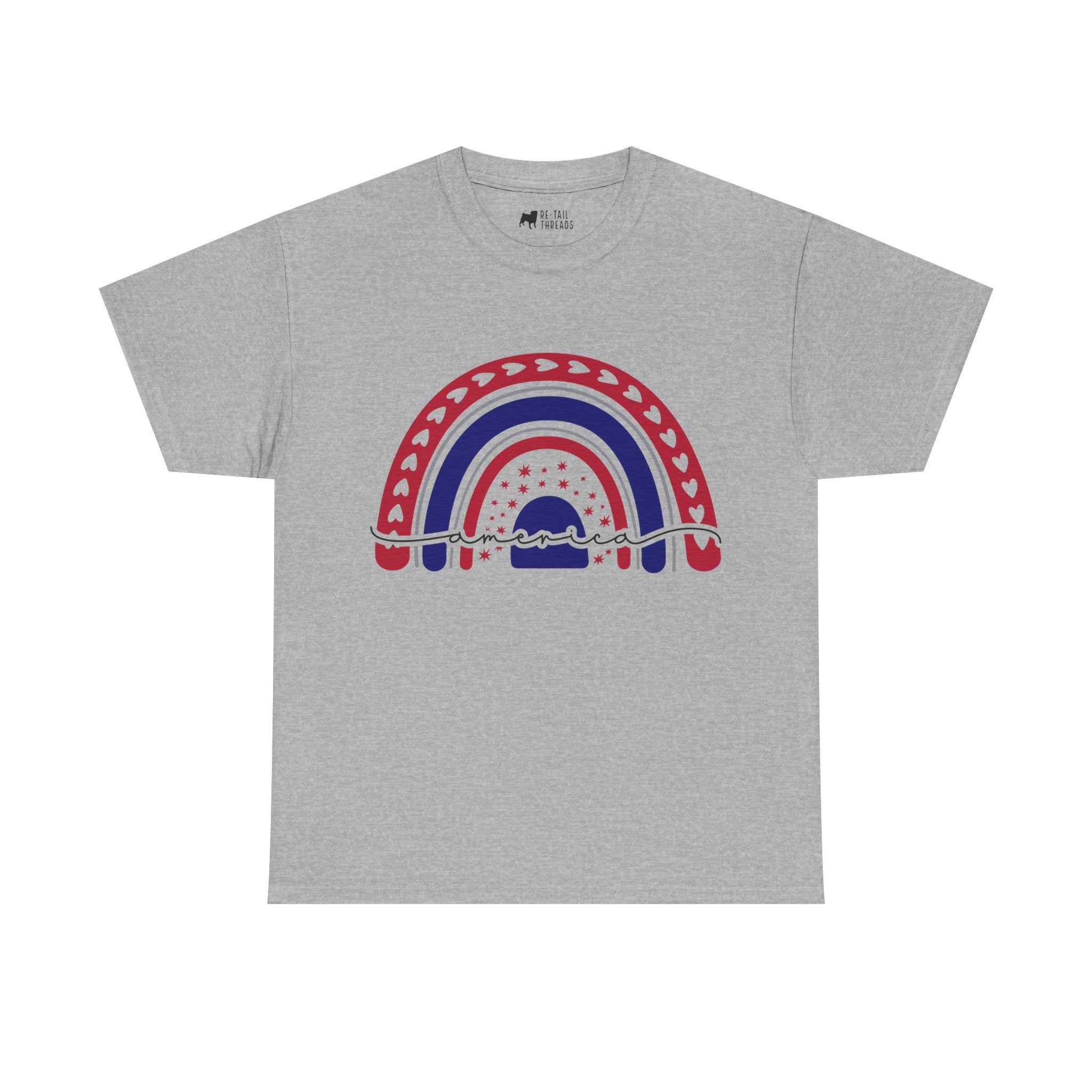 4th of July T-Shirt: America Rainbow