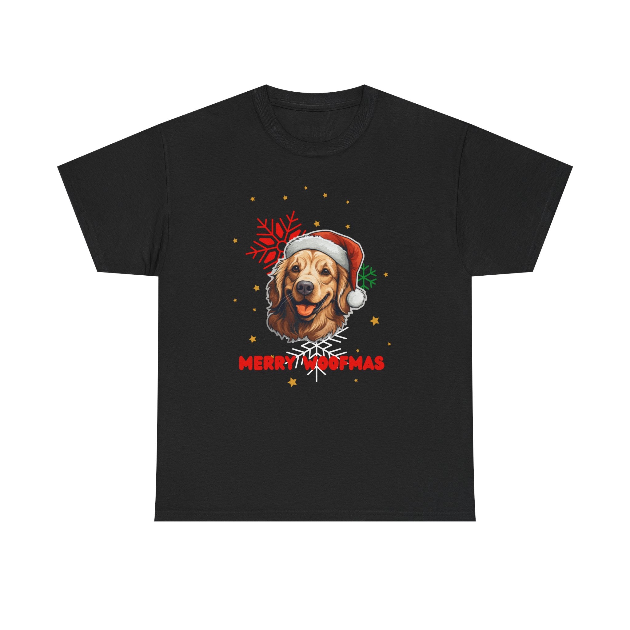 Christmas T-Shirt: Santa Hat Golden Retriever