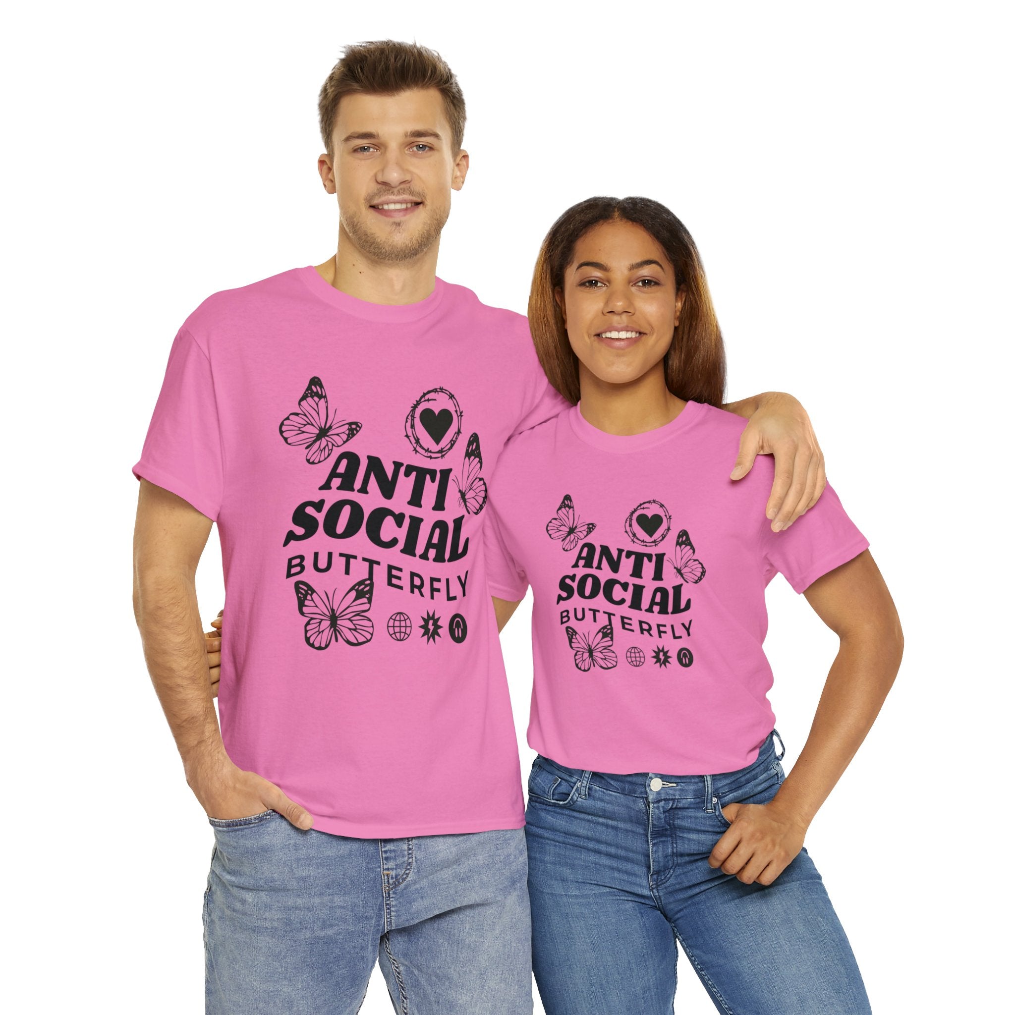 Funny T-Shirt: Anti-Social Butterfly