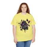 Summer T-Shirt: Black Flower
