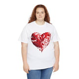 Love T-Shirt: Intricate Red Heart