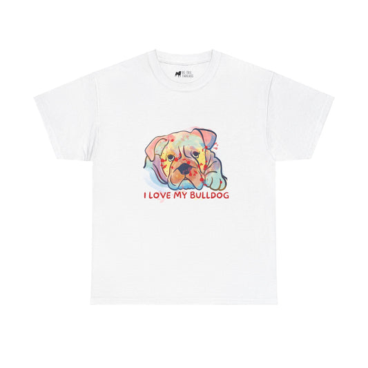 English Bulldog T-Shirt: I Love My Bulldog