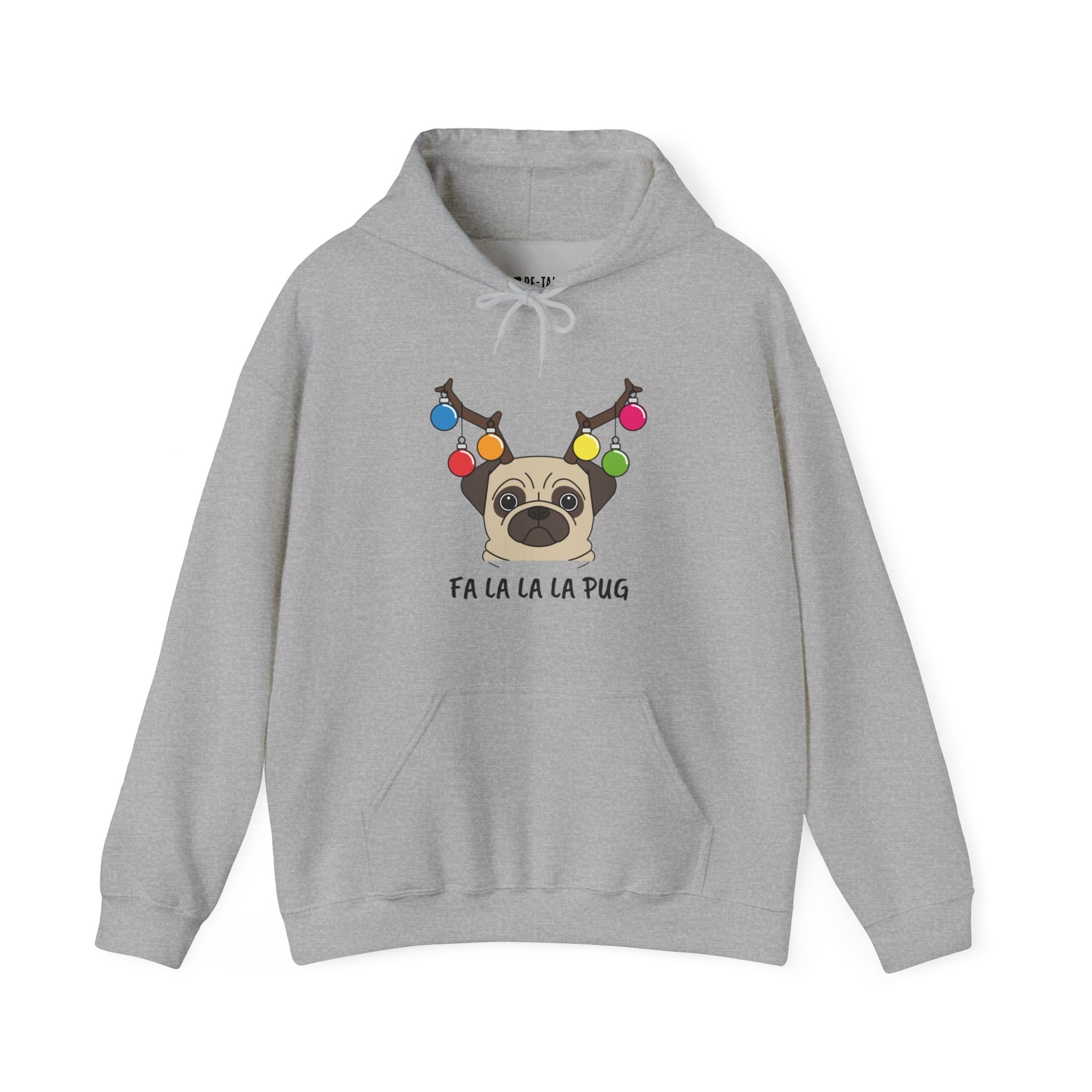 Christmas Hoodie: Fa La La La La Pug