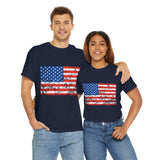 4th of July T-Shirt: Distressed American Flag
