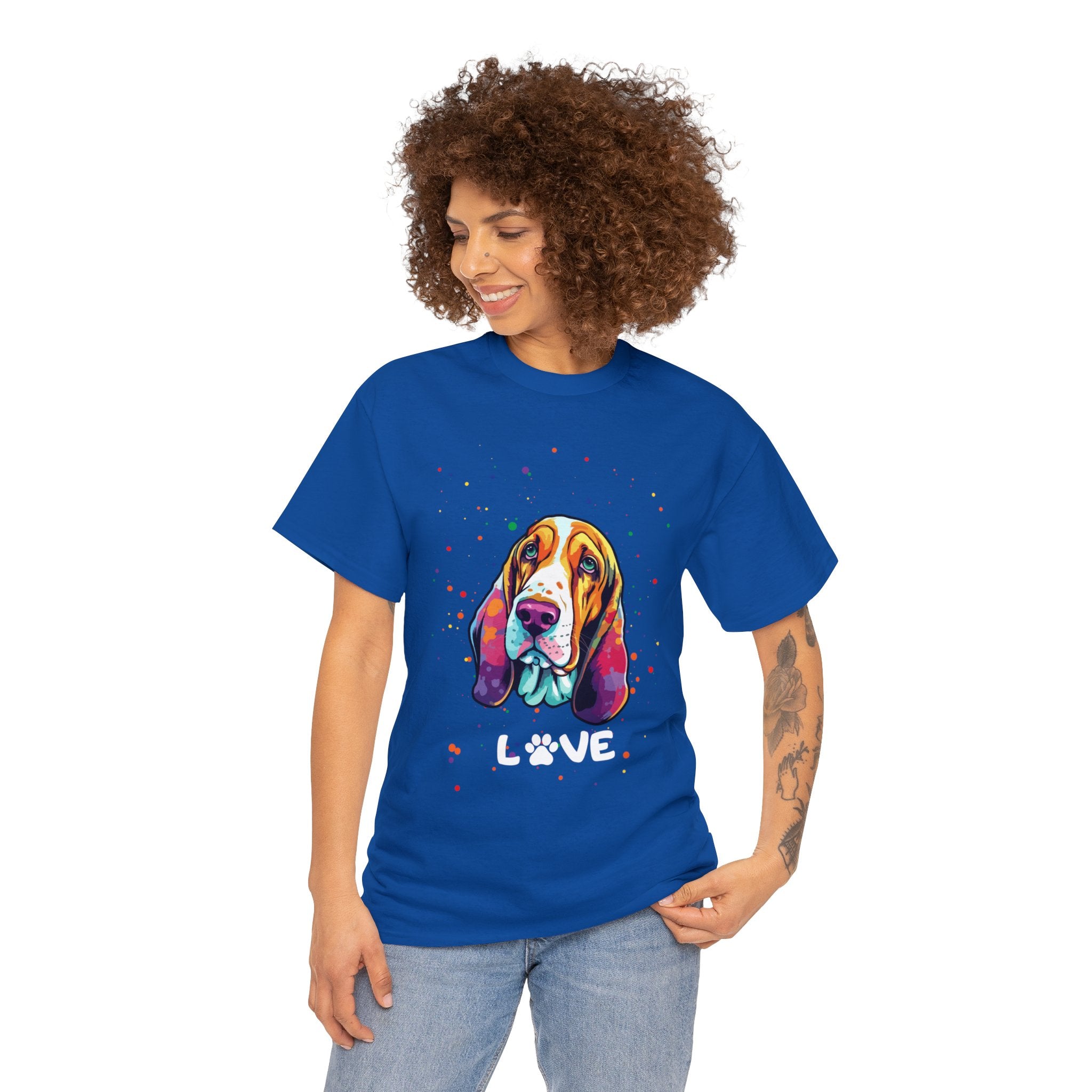 Dog T-Shirt: Bassett Hound Love